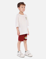 Conjunto urbano para niño con camiseta estampada y bermuda cómoda