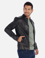 Chaqueta Casual de Hombre en Cuero