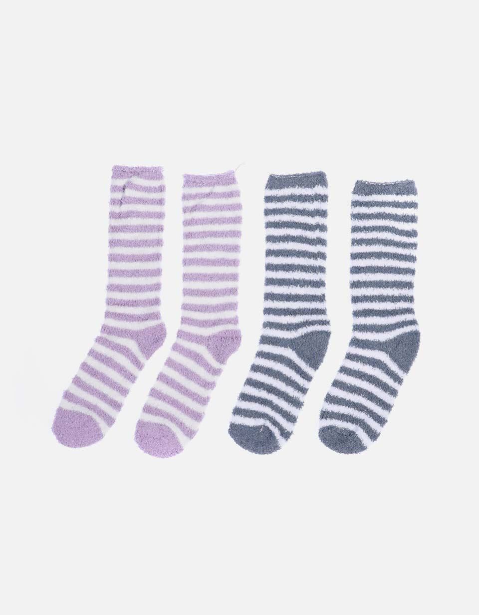 Set x 2 Medias Altas Térmicas Afelpadas para Mujer