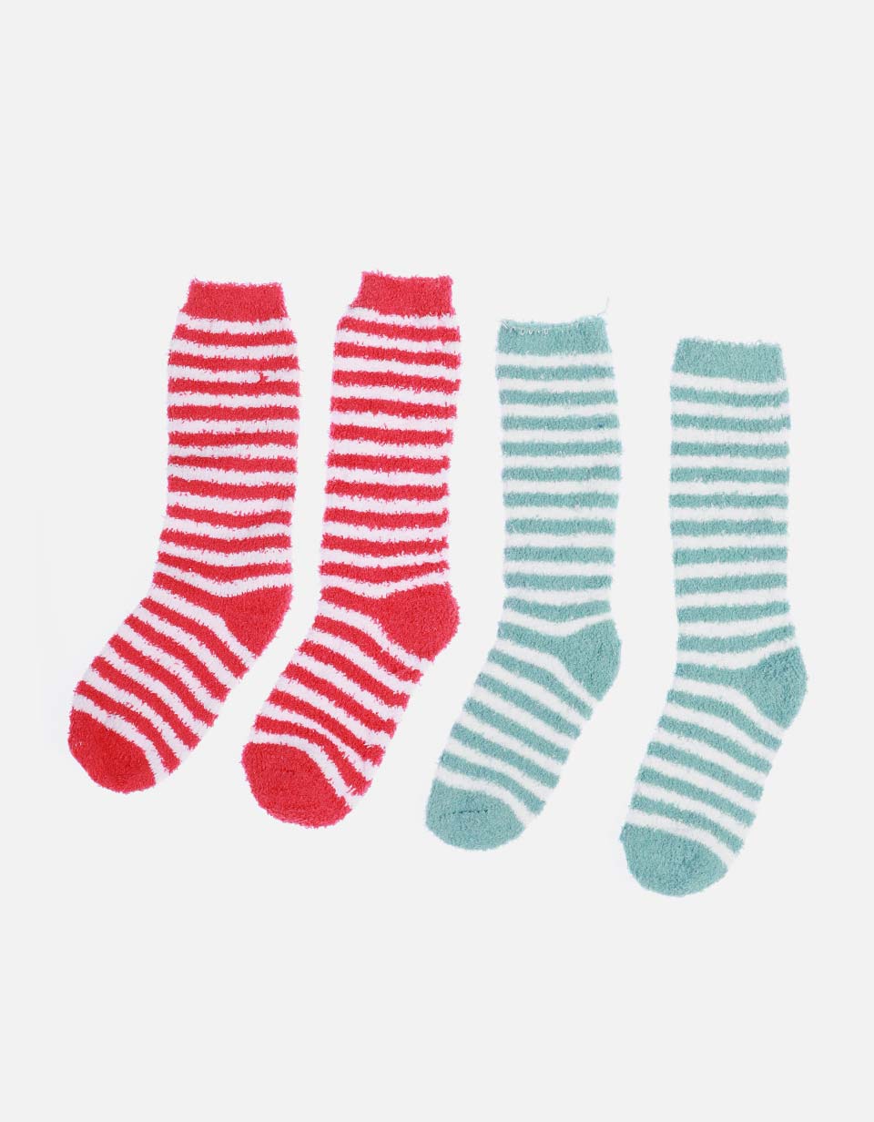 Set x 2 Medias Altas Térmicas Afelpadas para Mujer