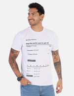 Camiseta para Hombre estampado cuello redondo