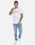 Camiseta para Hombre estampado cuello redondo