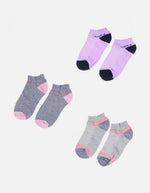 Set x 3 Medias Tobilleras con Mini Estampados para Mujer