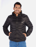 Chaqueta Acolchada Hombre con Capucha