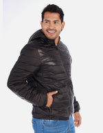 Chaqueta Acolchada Hombre con Capucha