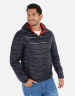 Chaqueta Acolchada Hombre con Capucha
