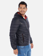 Chaqueta Acolchada Hombre con Capucha