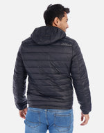 Chaqueta Acolchada Hombre con Capucha