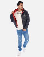 Chaqueta Acolchada Hombre con Capucha