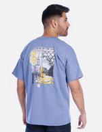 Camiseta Oversize para Hombre Manga Corta con Estampado Gráfico