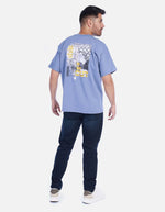 Camiseta Oversize para Hombre Manga Corta con Estampado Gráfico