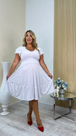 Vestido amplio con vuelo femenino