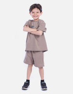 Conjunto Infantil Camiseta Oversize y Bermuda para Niño
