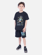Conjunto Infantil Camiseta Manga Corta y Bermuda para Niño