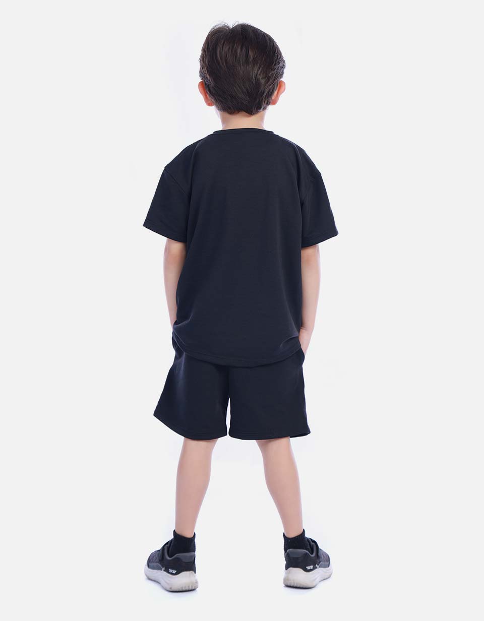 Conjunto Infantil Camiseta Manga Corta y Bermuda para Niño