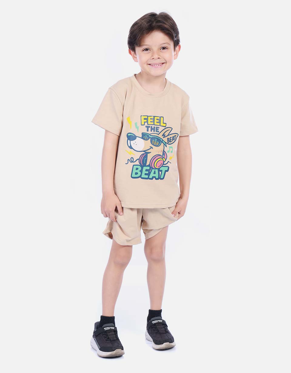 Conjunto Infantil Camiseta y Bermuda para Niño