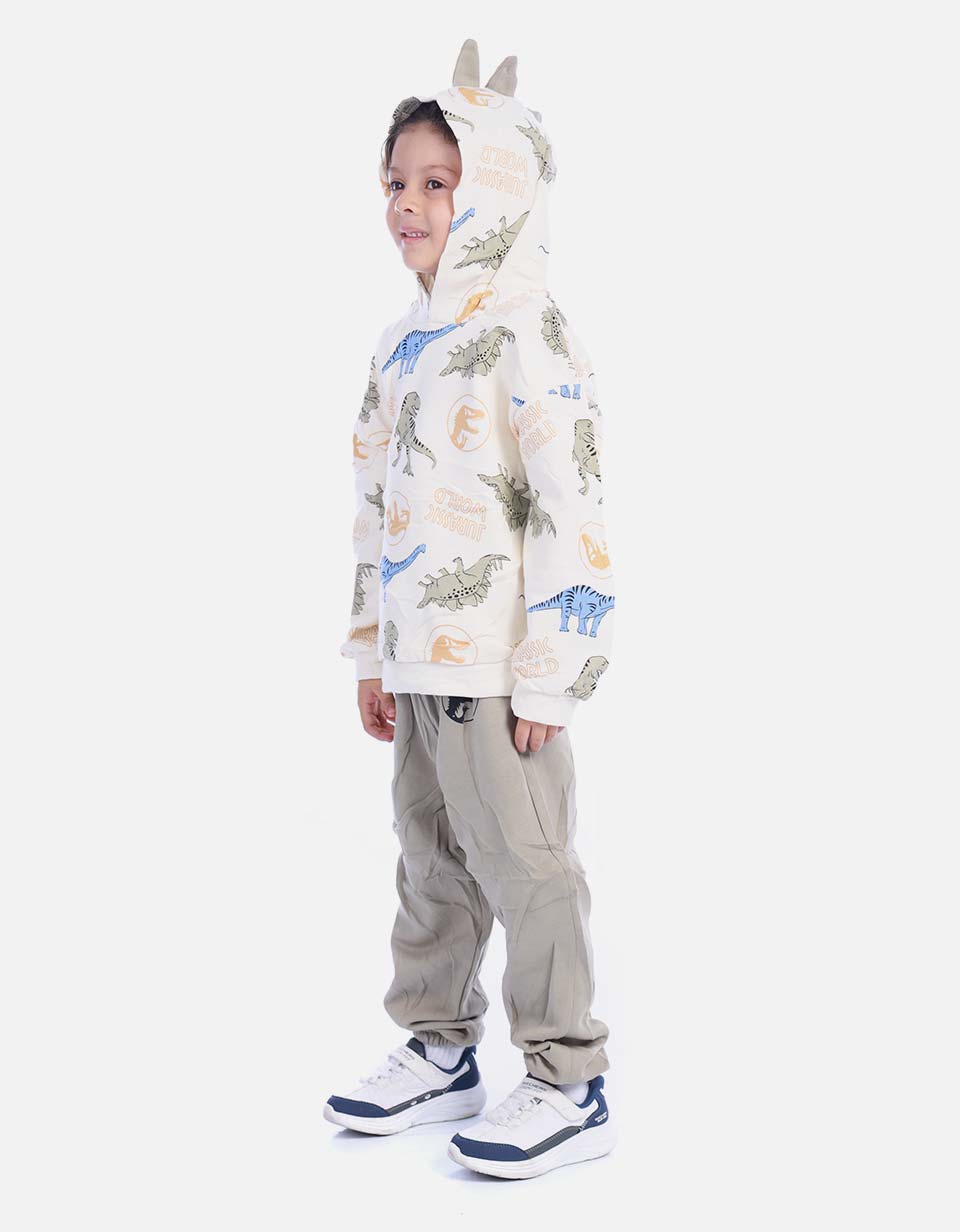 Conjunto Infantil Buso Dinosaurio y Sudadera Jogger para Niño