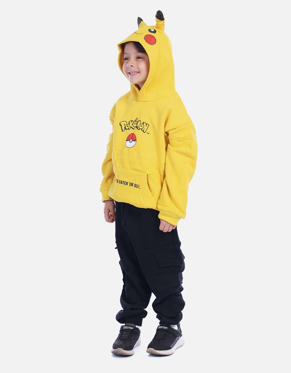 Conjunto Infantil Buso Capucha Orejitas y Jogger para Niño