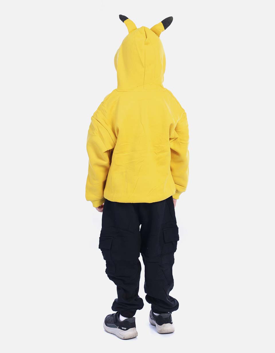 Conjunto Infantil Buso Capucha Orejitas y Jogger para Niño