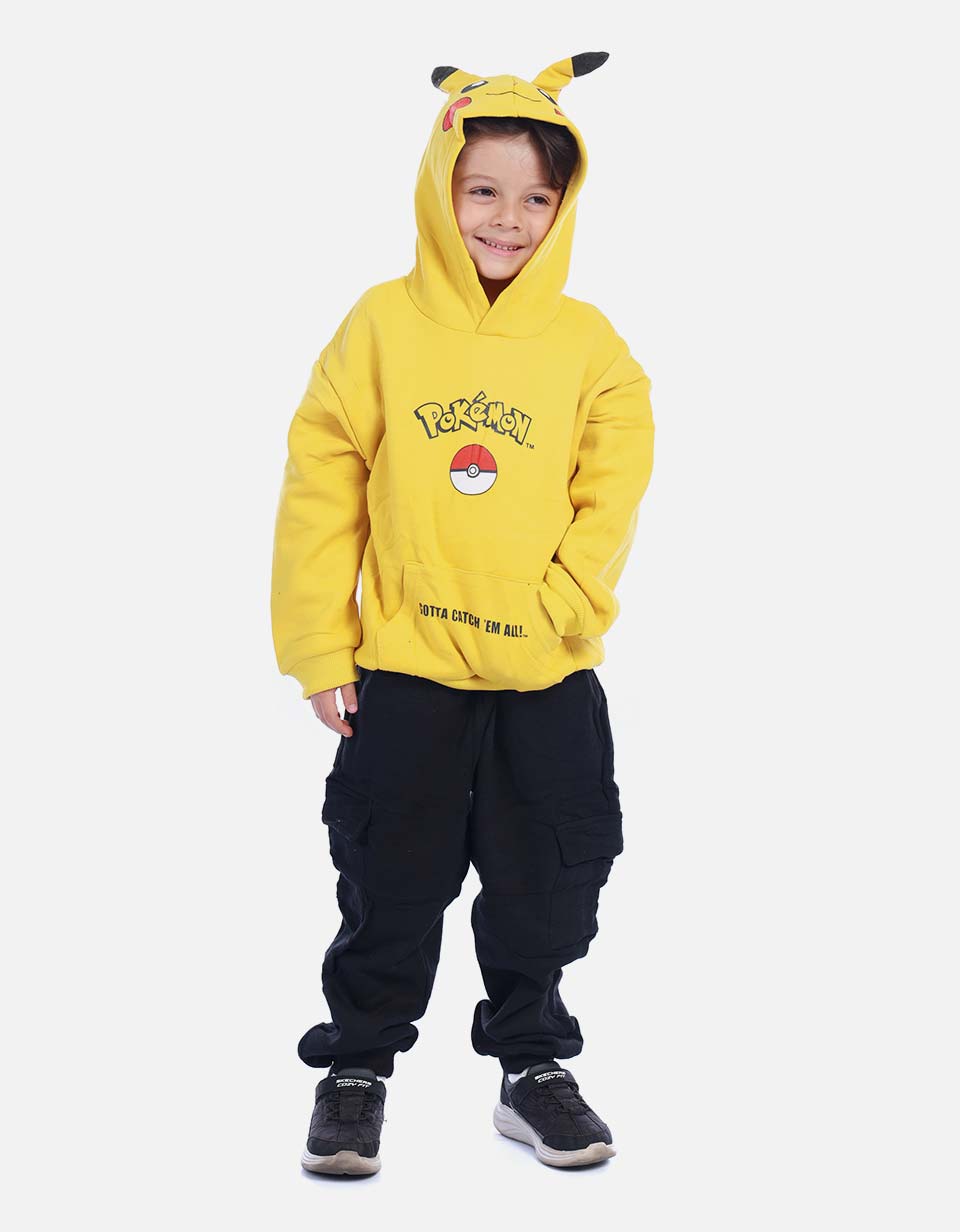 Conjunto Infantil Buso Capucha Orejitas y Jogger para Niño