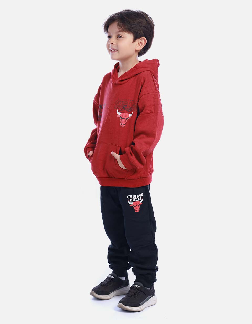 Conjunto Infantil Buso Capucha Básquet y Jogger para Niño