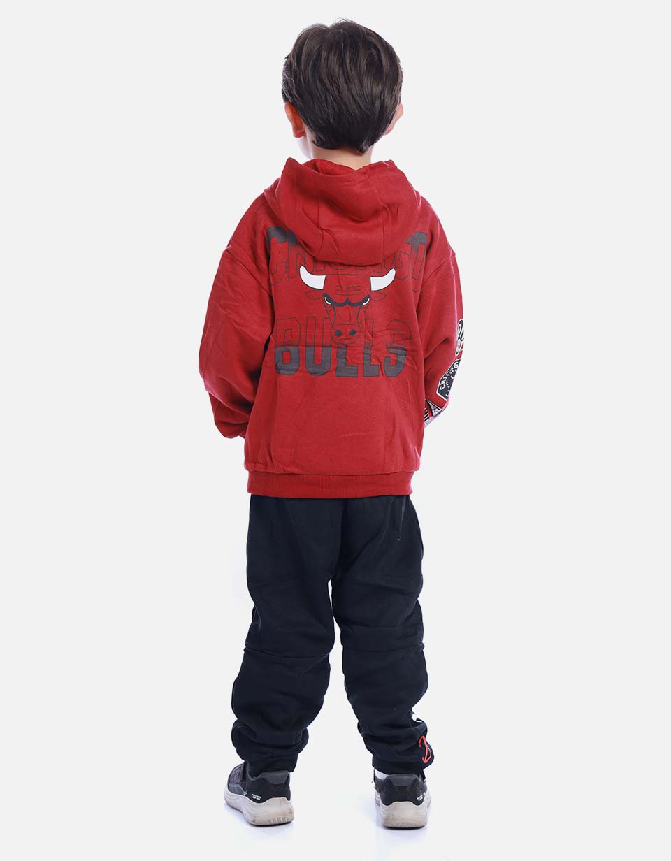 Conjunto Infantil Buso Capucha Básquet y Jogger para Niño