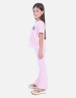 Conjunto Infantil Camiseta y Pantalón Bota Campana para Niña
