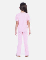 Conjunto Infantil Camiseta y Pantalón Bota Campana para Niña