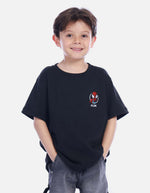 Camiseta Infantil Negra Héroe Araña para Niño