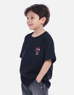 Camiseta Infantil Negra Héroe Araña para Niño