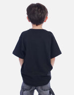 Camiseta Infantil Negra Héroe Araña para Niño