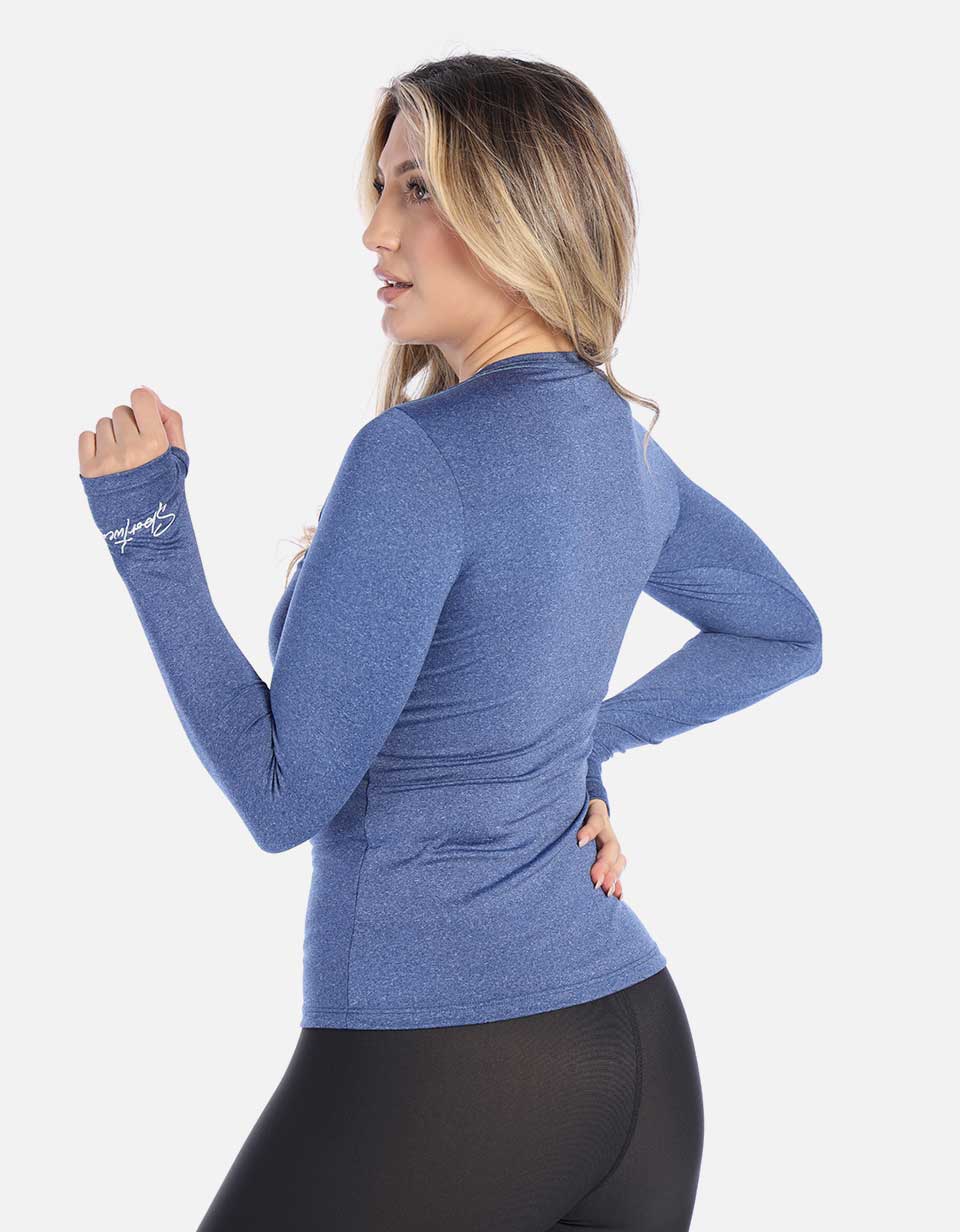 Camiseta deportiva manga larga para Mujer