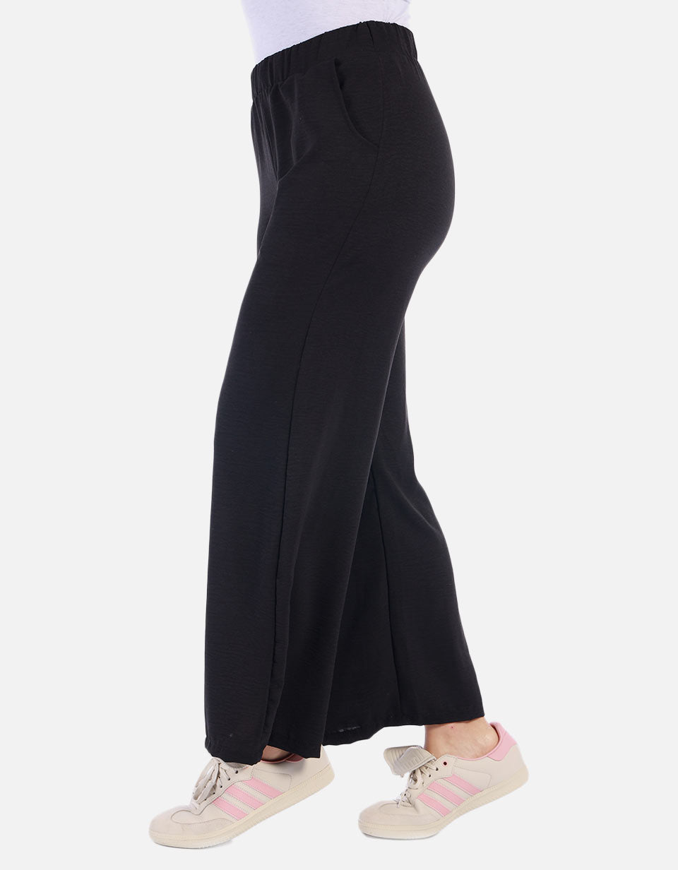 Pantalón negro con pretina resortada