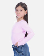 Camiseta Manga Larga Negra Básica para Niña