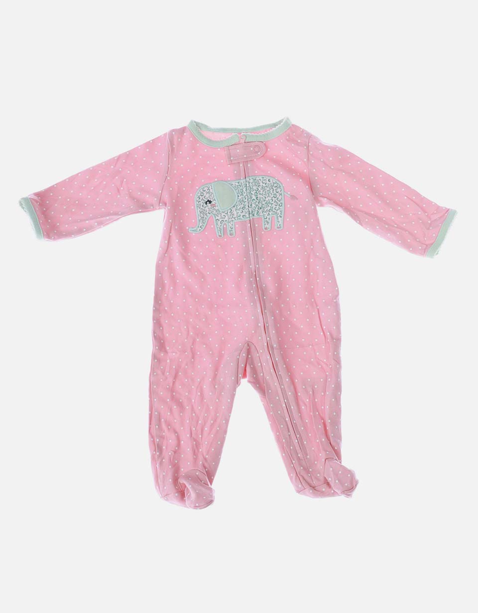 Pijama Enteriza Elefante Rosada para Bebé