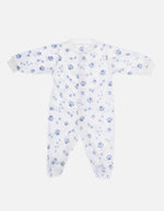 Pijama Enteriza Térmica Huellitas Blanca para Bebé
