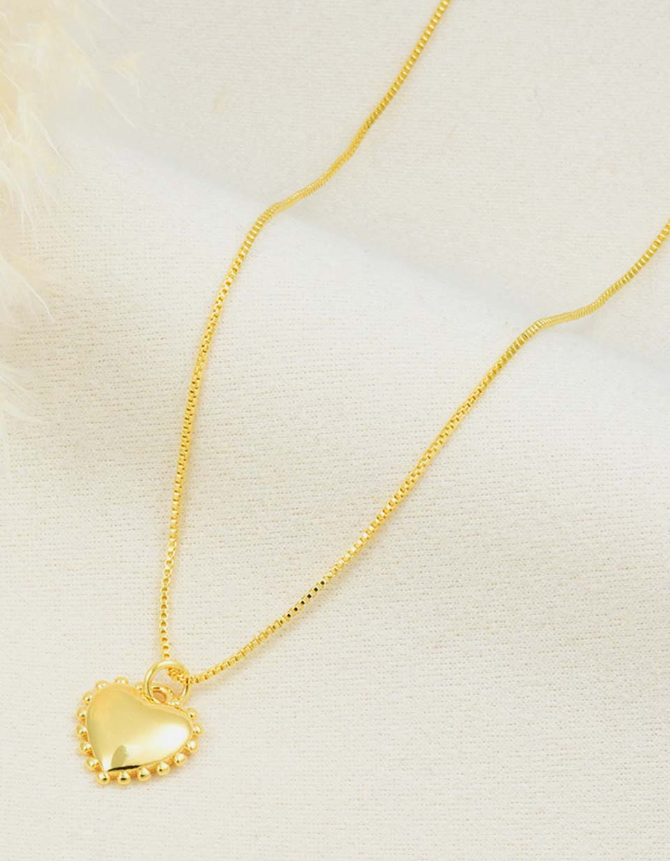 Cadena con Dije Corazón Abombado