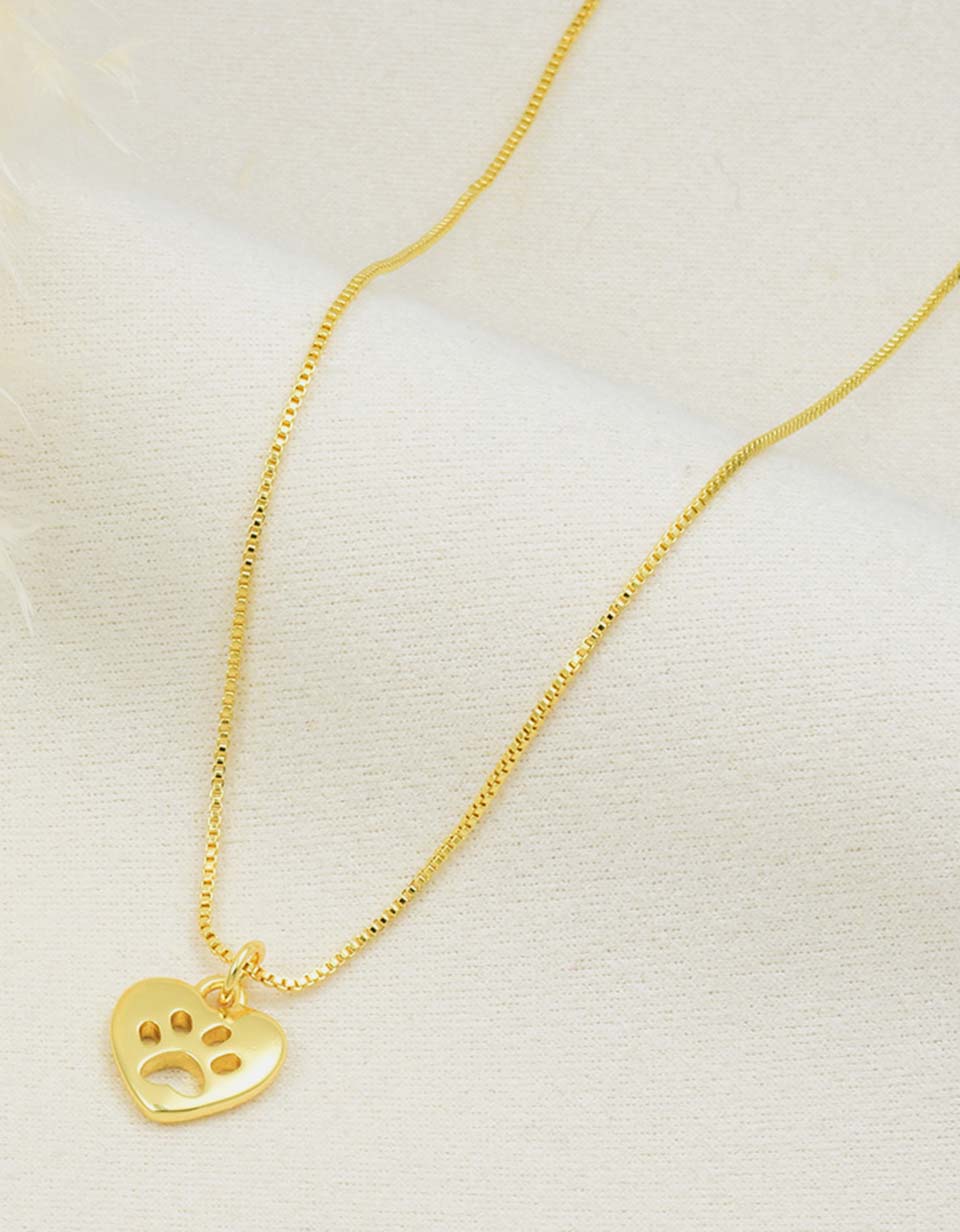 Cadena con Dije Corazón Huella