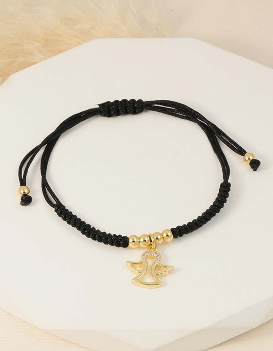 Pulsera Ángel Hilo Negro