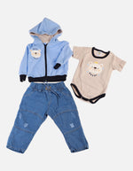 Conjunto para Bebé de Chaqueta + Body + Pantalón