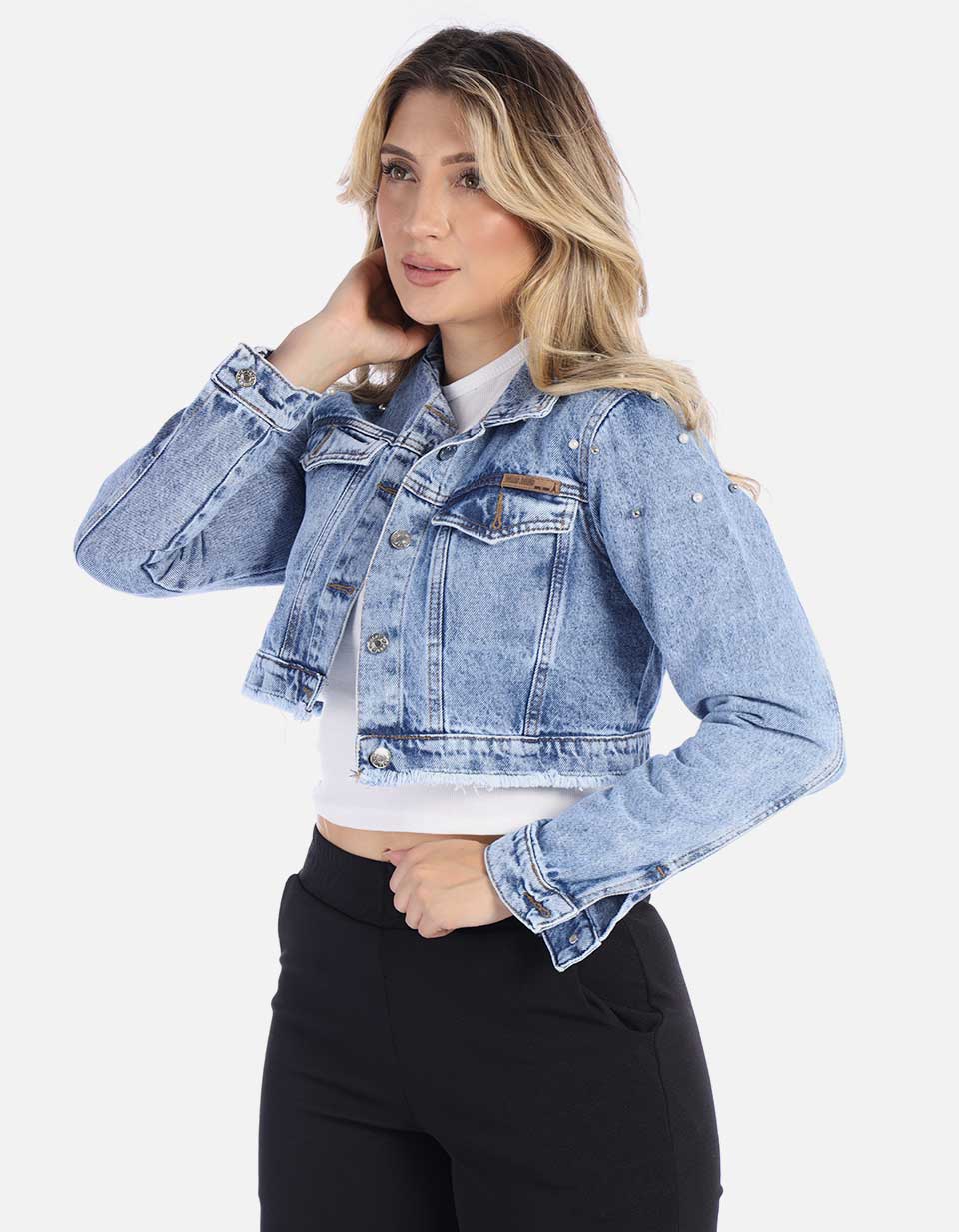 Mezclilla Casaca Jean Para Mujer Mezclilla Casacas Yin Para Mujer