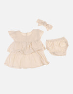 Set para Bebé de Vestido + Panti + Balaca