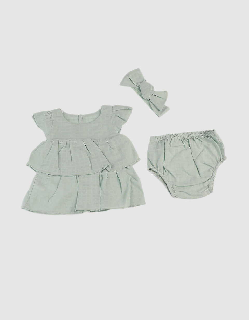 Set para Bebé de Vestido + Panti + Balaca