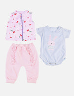 Conjunto para Bebé de Chaleco + Body + Pantalón