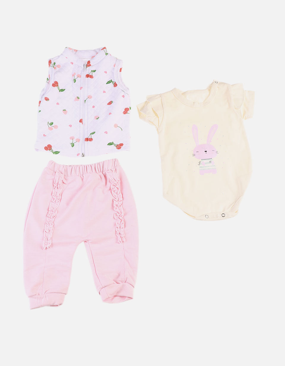 Conjunto para Bebé de Chaleco + Body + Pantalón