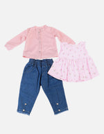 Conjunto para Bebé de Blusa + Saco + Pantalón