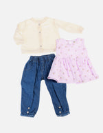 Conjunto para Bebé de Blusa + Saco + Pantalón