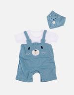 Conjunto Overol + Camiseta + Pañoleta para Bebé