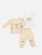 Conjunto Sudadera para Bebé de Buzo + Body + Pantalón