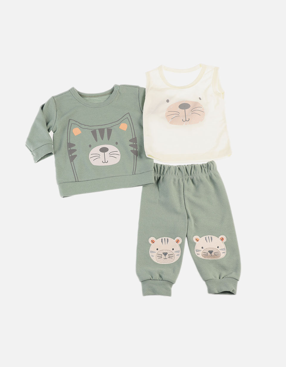 Conjunto Sudadera para Bebé de Buzo Body Pantalón